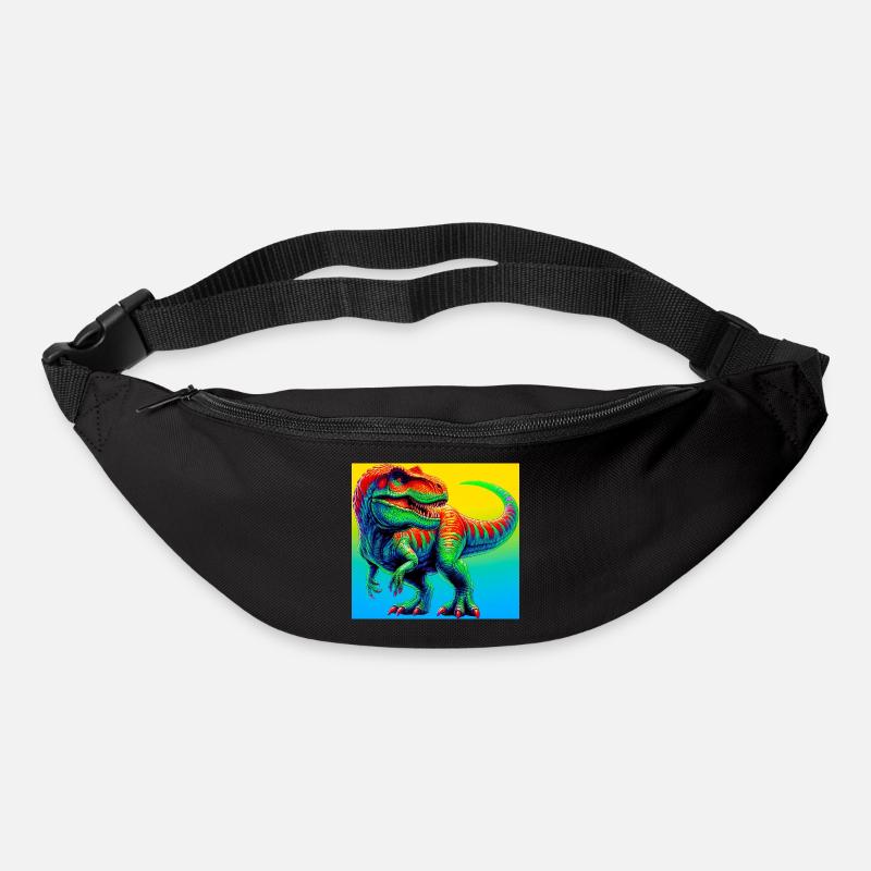 Dinosaurier - Gürteltasche - Schwarz