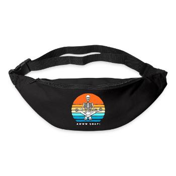 Arm Fracture Halloween Skeleton Bone Bone Fracture - Bum bag - black - Front