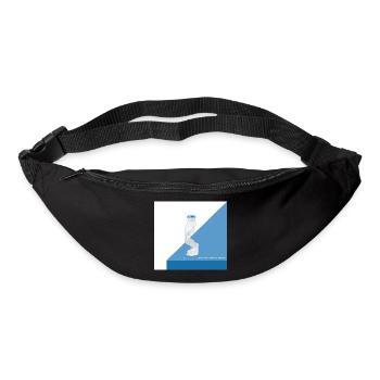 Lait à la limite – Moment de biberon amusant - Sac banane - noir - Devant
