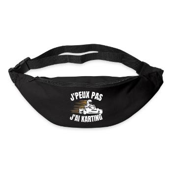 J’Peux Pas J’ai Karting Pilote - Sac banane - noir - Devant