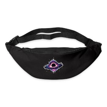 Astronomie Weltraum-Schwarzes Loch Ereignishorizont - Gürteltasche - Schwarz - Vorne