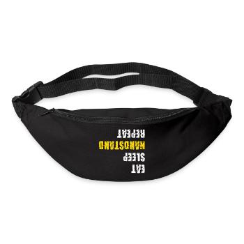Eat Sleep Handstand Repeat Gymnastics - Bum bag - black - Front
