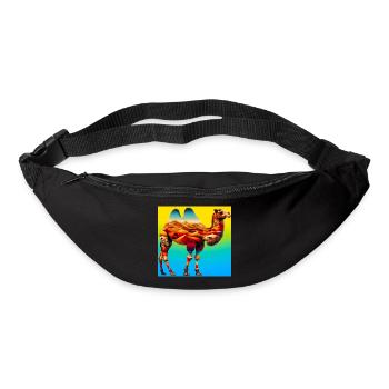 chameau - Sac banane - noir - Devant