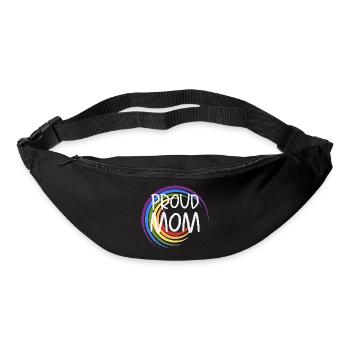 Proud Mom Rainbow - Bum bag - black - Front