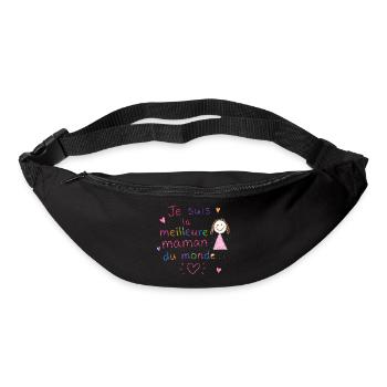 Je suis la meilleure maman du monde - Sac banane - noir - Devant