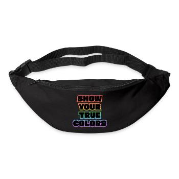 Zeig deine wahren Farben LGBT-Stolz - Gürteltasche - Schwarz - Vorne