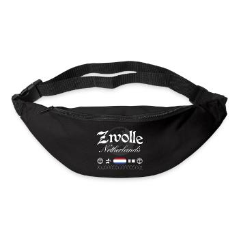 Zwolle Niederlande Streetwear Reise Souvenir - Gürteltasche - Schwarz - Vorne