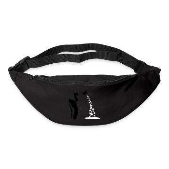 Herzen kotzen - Gürteltasche - Schwarz - Vorne