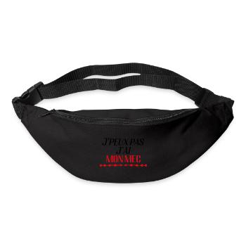 Je Peux Pas J'ai Mon Mec Cadeau D'amour - Sac banane - noir - Devant