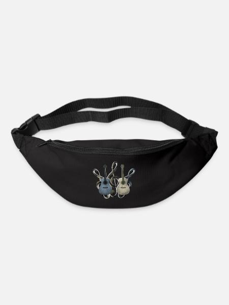 Gitarren Notenschlüssel - Gürteltasche - Schwarz