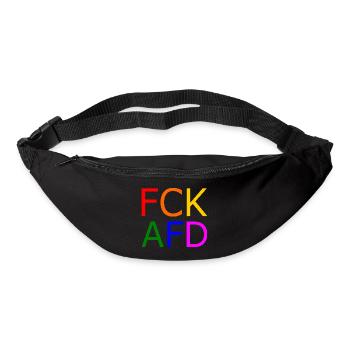 Fck afd - Gürteltasche - Schwarz - Vorne