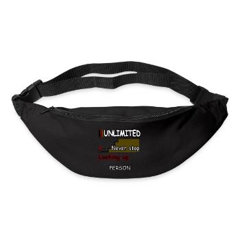 Never stop Looking up - Bum bag - black - Front