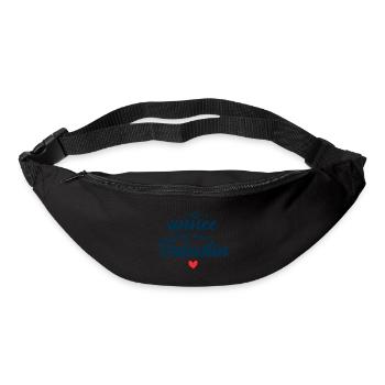 Cette Année j'ai Mon valentin | Couple Cadeau - Sac banane - noir - Devant