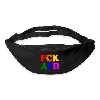Fck afd - Gürteltasche - Schwarz - Vorne