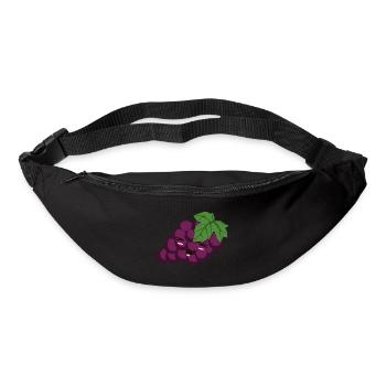Grapes Fruits Kawaii Grapes - Bum bag - black - Front
