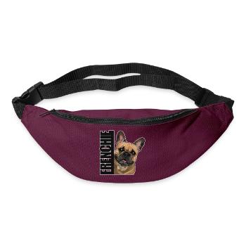 FRENCHIE Französische Bulldogge Hunde Wilsigns - Gürteltasche - Burgunderrot - Vorne