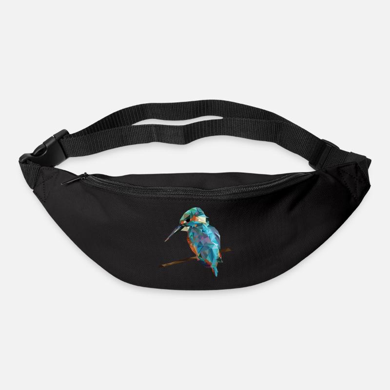 bird triangles - Bum bag - black