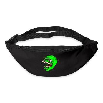 Green monster has sharp teeth - Bum bag - black - Front