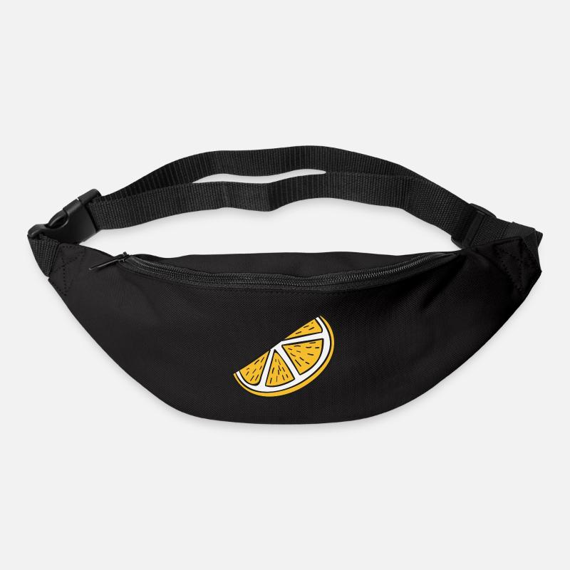 orange slice - Bum bag - black