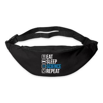 Eat Sleep Science Repeat - Gürteltasche - Schwarz - Vorne