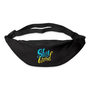 Stay Weird - Verrückte Street Art Typografie - Gürteltasche - Schwarz - Vorne
