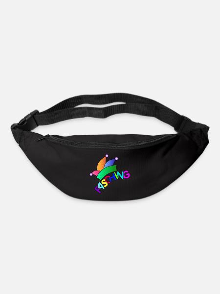 Fasching / Carnival / Narrenkappe - Gürteltasche - Schwarz