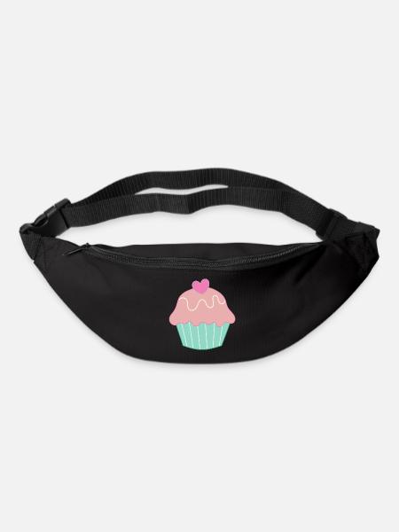 cook baking cake cupcake gift mother - Bum bag - black