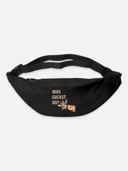 WAS GUCKST DU? - Gürteltasche - Schwarz