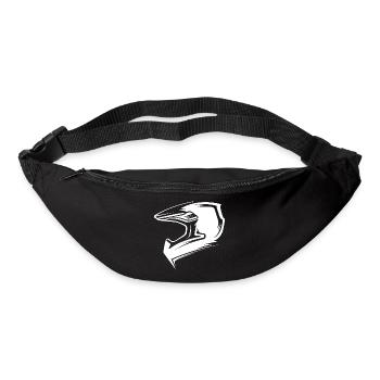 Biker Motocross Motorcycle Symbol Logo icon Helmet - Bum bag - black - Front
