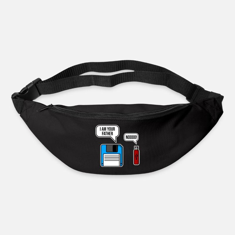 Retro Tech Vater Enthüllung - Gürteltasche - Schwarz