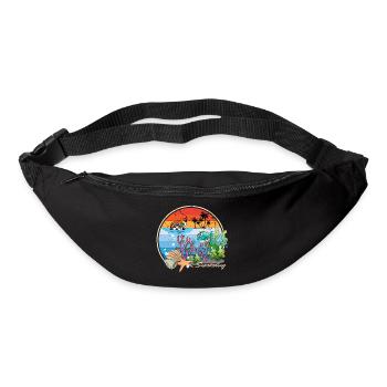 Snorkeling schnorcheln Urlaub Strand Meer Tauchen - Gürteltasche - Schwarz - Vorne
