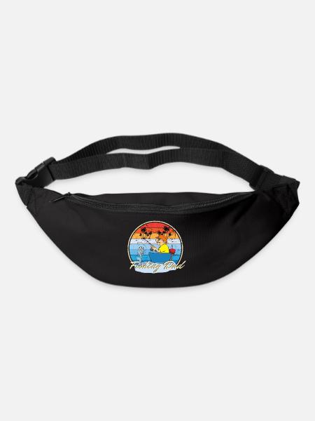 Fishing Dad Angeln Angler Vater und Sohn - Gürteltasche - Schwarz