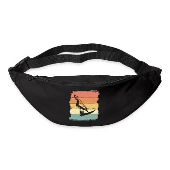 Windsurfen vintage retro Windsurfen Legende - Gürteltasche - Schwarz - Vorne