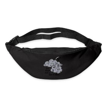 Zwischen den Wolken - Gürteltasche - Schwarz - Vorne