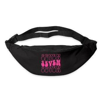 Seven 7th Birthday For Girls 7 Years Old - Bum bag - black - Front