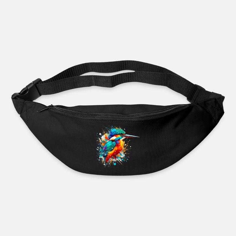 Eisvogel - Gürteltasche - Schwarz