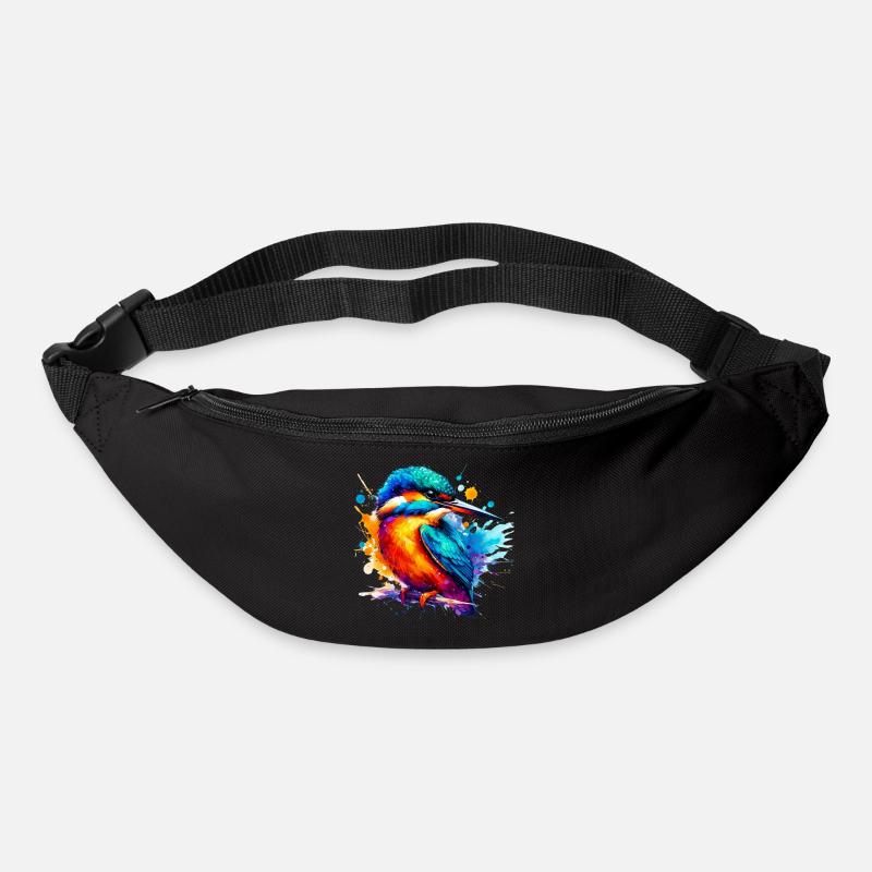 Eisvogel - Gürteltasche - Schwarz