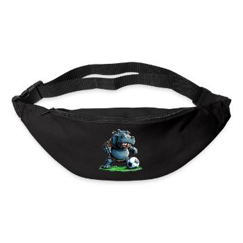 Footballeur Hippopotame - Sac banane - noir - Devant