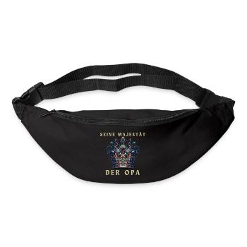 Seine Majestät der Opa Krone - Gürteltasche - Schwarz - Vorne