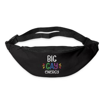 LGBTQ Pride Month - Big Gay Energy - Bum bag - black - Front