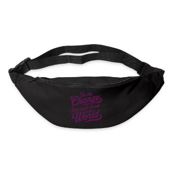 Be The Change You Wish to See in the World Womens - Bum bag - black - Front