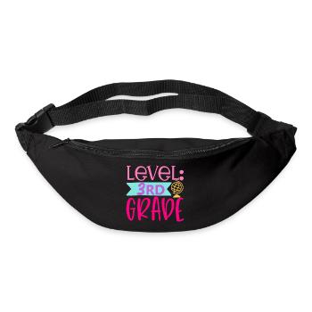 3e année débloquée – Retour à l’école - Sac banane - noir - Devant