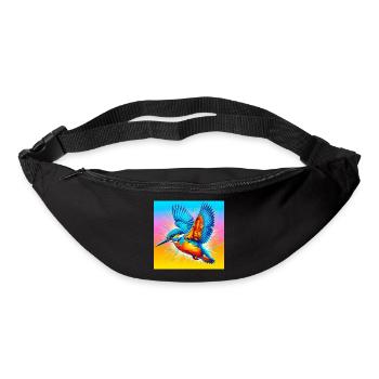 martin-pêcheur - Sac banane - noir - Devant