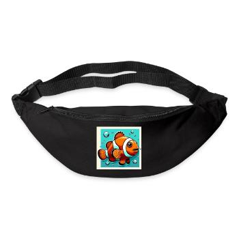 Poisson-clown - Sac banane - noir - Devant