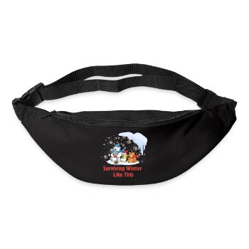 Winter Chill Crew: Cozy & Tired - Bum bag - black - Front