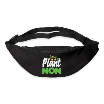 Maman amoureuse des plantes - Sac banane - noir - Devant