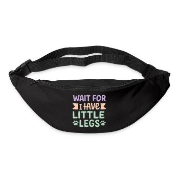 Dog Saying Humor Meme Humor Funny Little Legs - Bum bag - black - Front