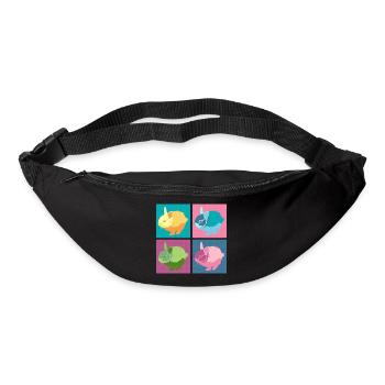 Rabbit Pop Art Color Block Set - Bum bag - black - Front