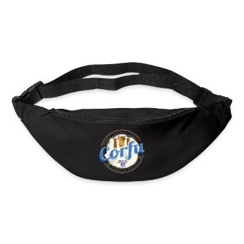 Korfu Ionische Inseln Griechenland Souvenir - Gürteltasche - Schwarz - Vorne