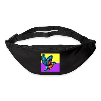 martin-pêcheur - Sac banane - noir - Devant